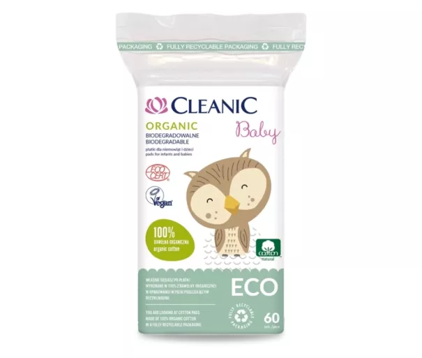 Vatipadjad beebidele Cleanic Baby Eco 60 tk.