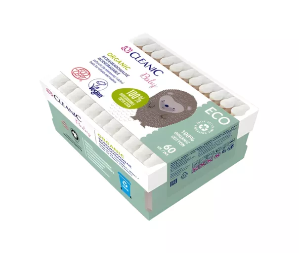 Vatipadjad beebidele Cleanic Baby Eco 60 tk paberpakendis
