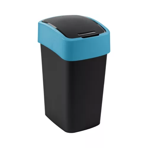 Waste bin Flip Bin 25L black/blue