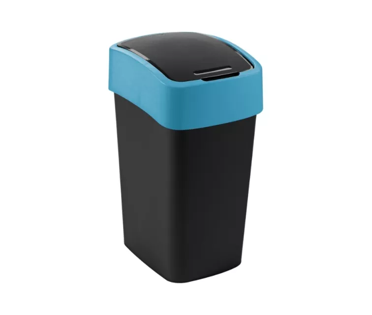 Waste bin Flip Bin 25L black/blue