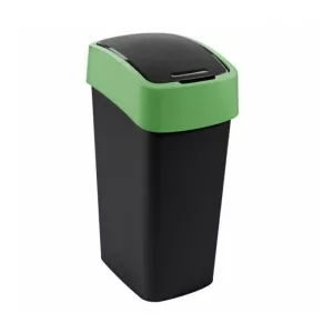 Atkritumu spainis Flip Bin 45L melns/zaļš