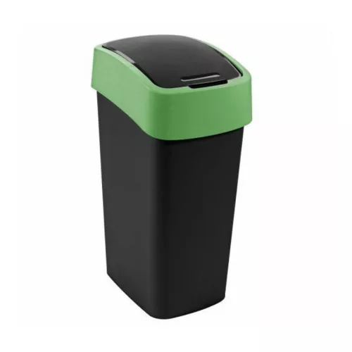 Waste bin Flip Bin 45L black/green