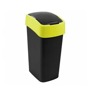 Atkritumu spainis Flip Bin 45L melns/dzeltens