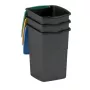 Šiukšliadėžių rinkinys, 3 vnt. Koral, 47 l, juodos/mišrios spalvos