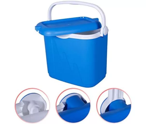 High-rise box 33L 49,8x33,3x41cm blue/white