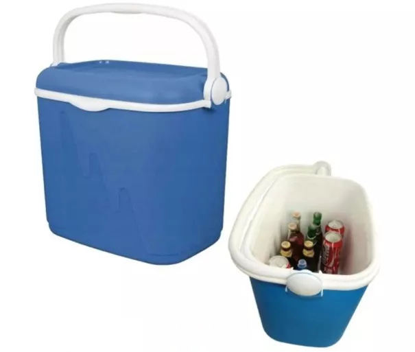 High-rise box 33L 49,8x33,3x41cm blue/white