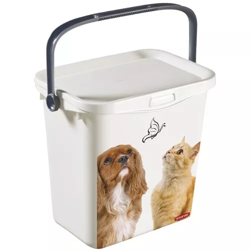 Dėžutė su dangteliu ir rankena Multiboxx 6L 26x20x24cm Cat&Dog