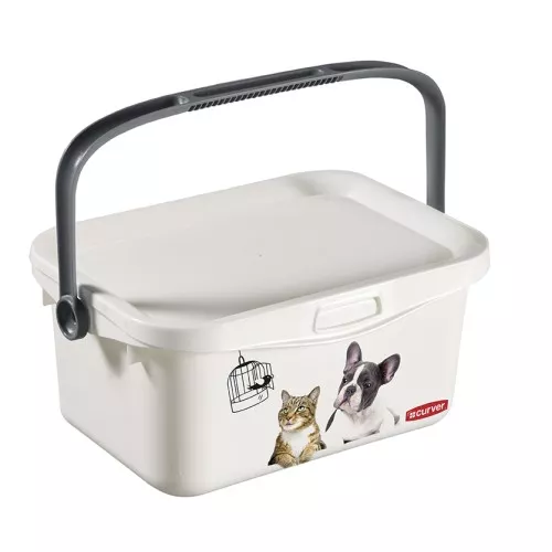 Dėžutė su dangteliu ir rankena Multiboxx 3L 26x18x11cm Cat&Dog