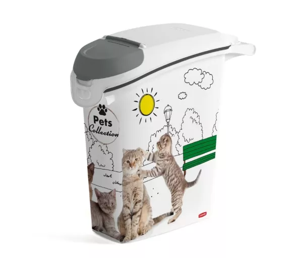 Контейнер для хранения корма Pets Life Dogs 10кг 23л 23,2х49,7х50,3см кот