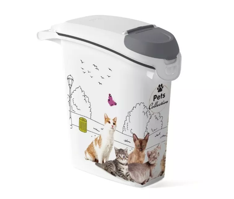 Maisto laikymo talpykla Pets Life Dogs 10kg 23L 23,2x49,7x50,3cm katė