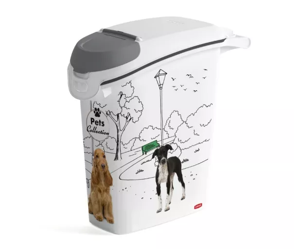 Контейнер для хранения корма Pets Life Dogs 10кг 23л 23,2х49,7х50,3см собака