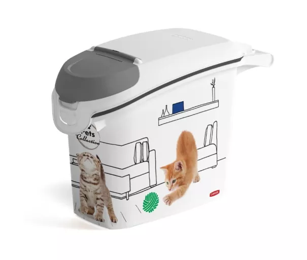 Контейнер для хранения корма Pets Life Dogs 6кг 15л 23x50x36см кошка
