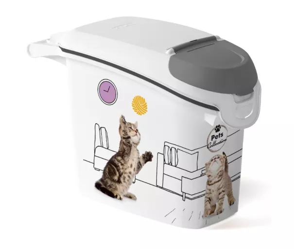 Контейнер для хранения корма Pets Life Dogs 6кг 15л 23x50x36см кошка