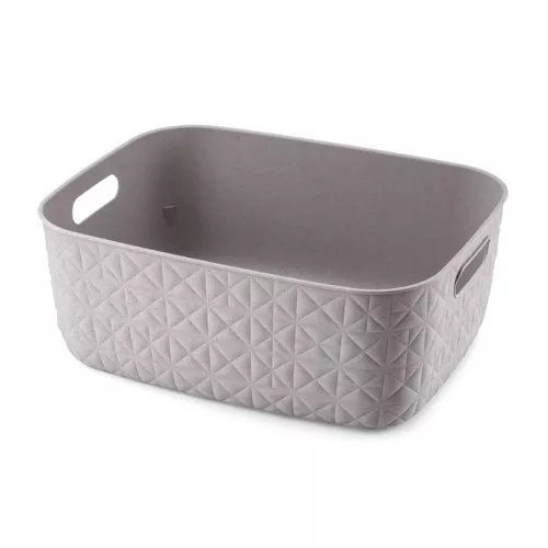 Krepšelis Softex M 12,5L 37,9x29,2x14,3cm pilkai rudos spalvos