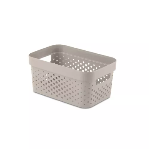 „Box Infinity Recycled“ 4,5 l talpos indas, 27 x 19 x 12 cm, smėlio spalvos