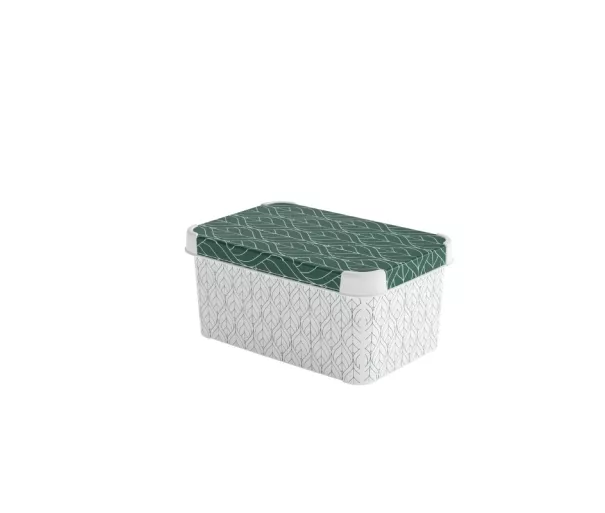 Karp kaanega Deco Stockholm S 29.5x19.5x13.5cm Rohelised Lehed