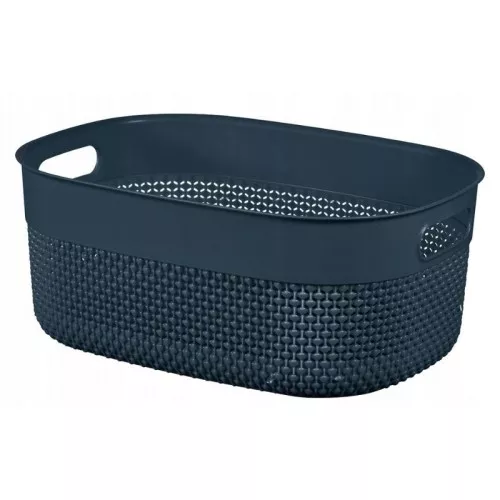 Basket Filo M 12L 38x28,5x15cm dark blue