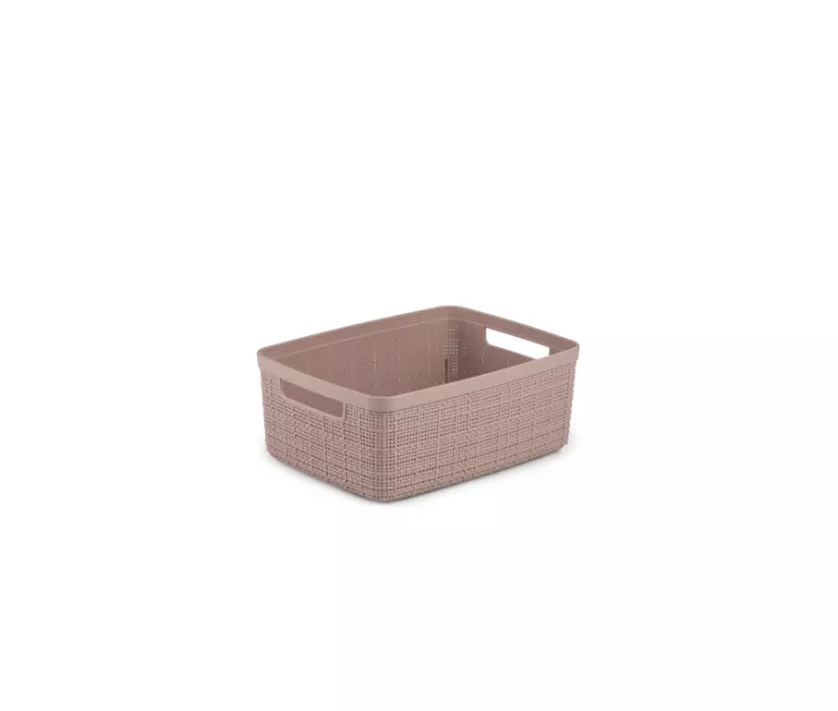 Krepšelis iš džiuto S 5L 27x20x11cm rožinis