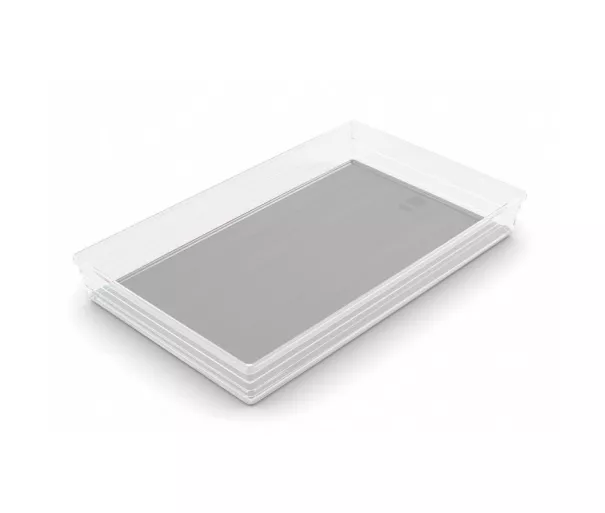Dėžutė Sistemo Organizer 9 39 x 24 x 5 cm skaidri/šviesiai pilka