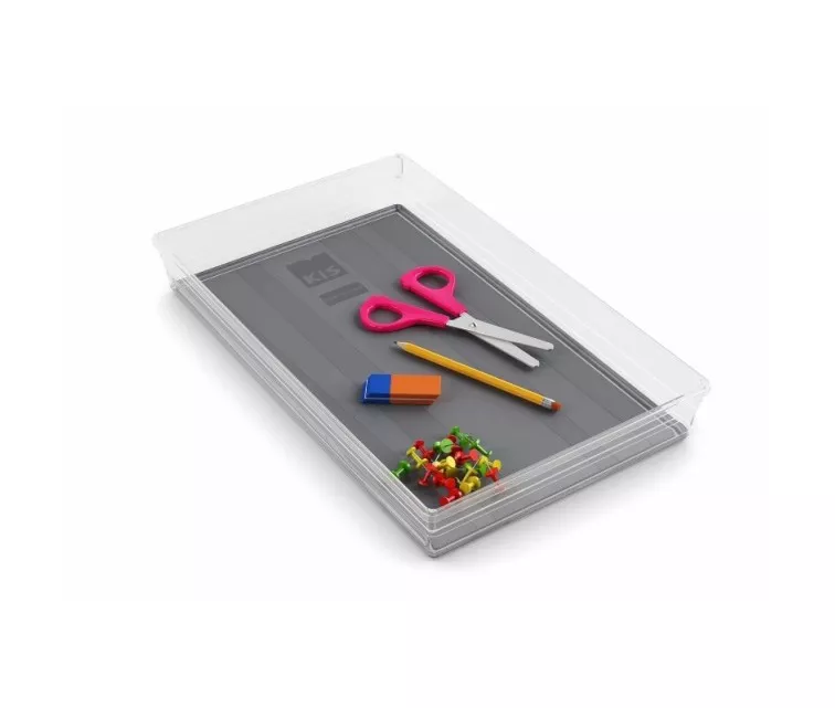 Dėžutė Sistemo Organizer 9 39 x 24 x 5 cm skaidri/šviesiai pilka