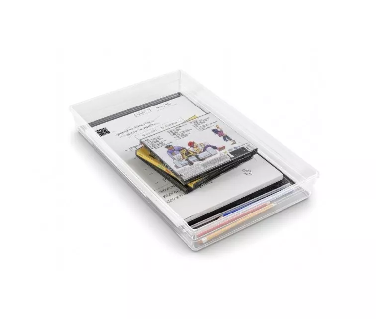 Dėžutė Sistemo Organizer 9 39 x 24 x 5 cm skaidri/šviesiai pilka