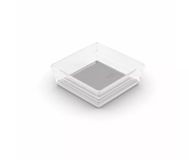 Dėžutė Sistemo Organizer 6 15 x 15 x 5 cm skaidri/šviesiai pilka
