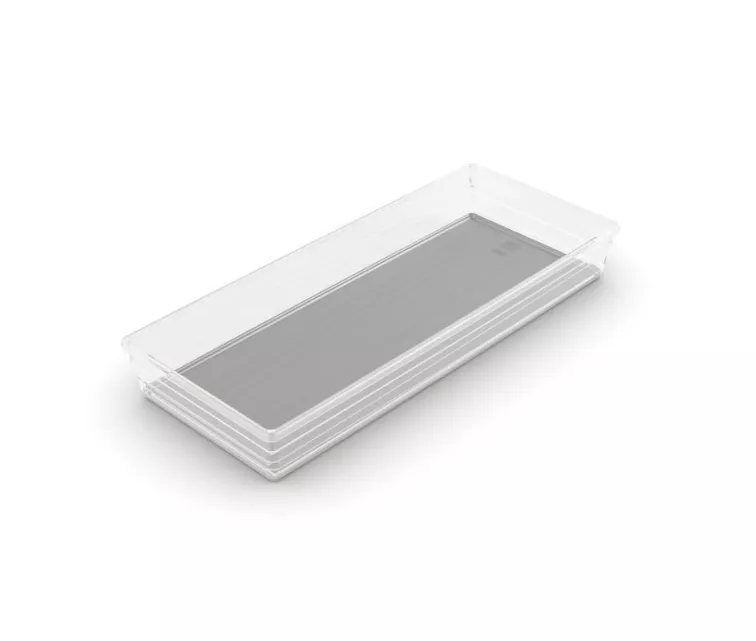 Dėžutė Sistemo Organizer 8 37,5 x 15 x 5 cm skaidri/šviesiai pilka