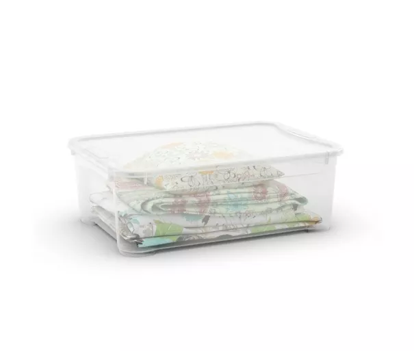 Коробка с крышкой T Box L 32L 39x55,5x19 см прозрачная