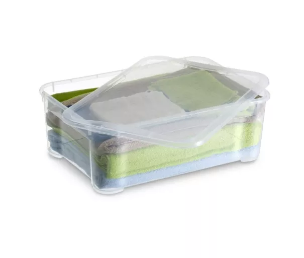 Коробка с крышкой T Box L 32L 39x55,5x19 см прозрачная