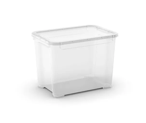 Коробка с крышкой T Box M 20L 26,5x38x28,5см прозрачная