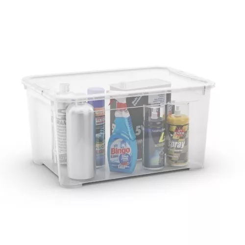 Коробка с крышкой T Box L 47L 39x55,5x28,5см прозрачная