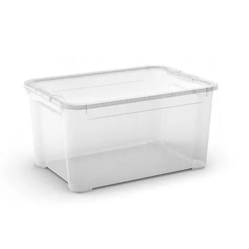 Коробка с крышкой T Box L 47L 39x55,5x28,5см прозрачная