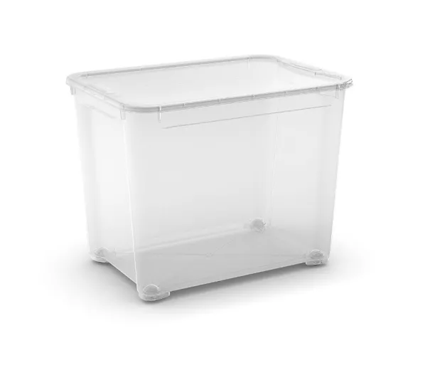 Box with lid T Box XXL 70L 39x55,5x42,5cm transparent