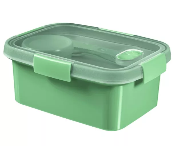 Food container Lunch Kit rectangle 1,2L Smart Eco To Go 20x15x9cm soft green