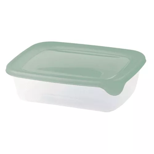 Прямоугольный контейнер для продуктов Fresh&Go объемом 0,5 л, зеленый.