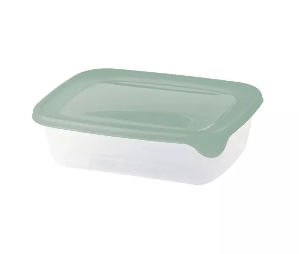 Прямоугольный контейнер для продуктов Fresh&Go объемом 0,5 л, зеленый.