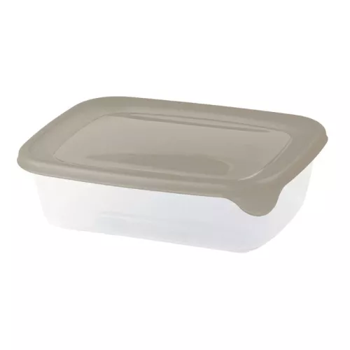 Прямоугольный контейнер для продуктов Fresh&Go объемом 0,5 л, бежевый.