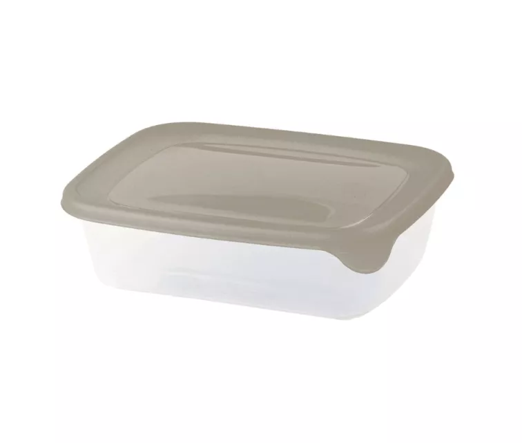 Прямоугольный контейнер для продуктов Fresh&Go объемом 0,5 л, бежевый.