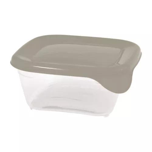 Square food container 0.25L Fresh&Go beige