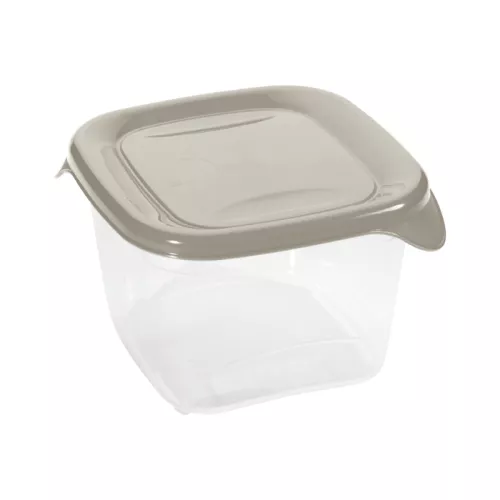 Square food container 0.45L Fresh&Go beige