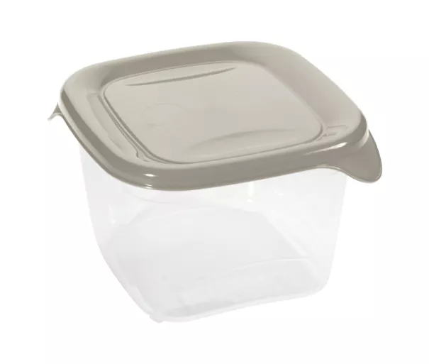 Square food container 1.2L Fresh&Go beige
