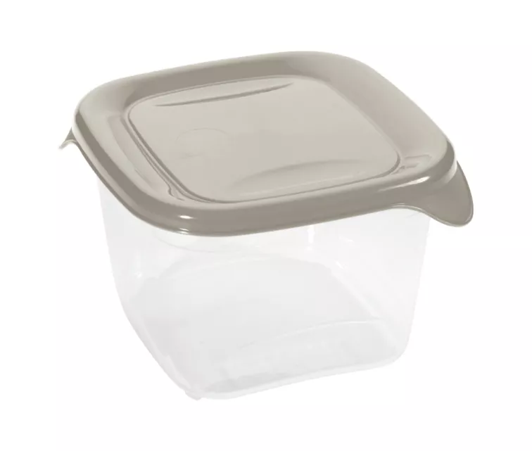 Square food container 1.2L Fresh&Go beige