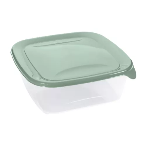 Square food container 1.7L Fresh&Go green
