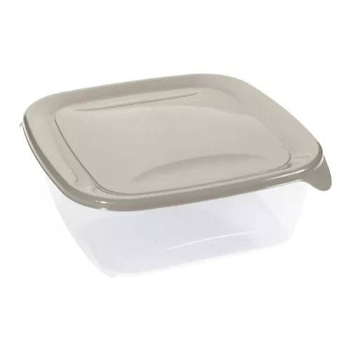 Square food container 1.7L Fresh&Go beige