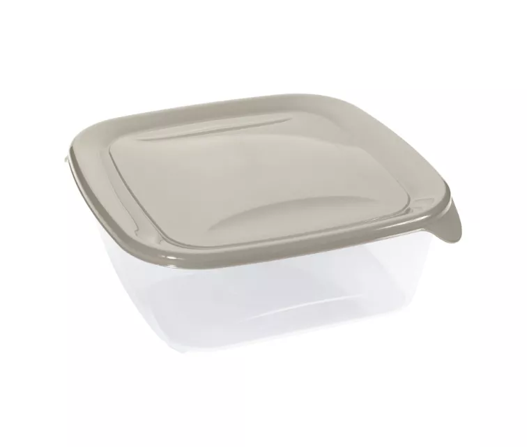 Square food container 1.7L Fresh&Go beige