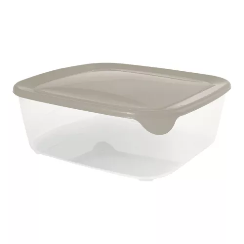 Square food container 2.9L Fresh&Go beige