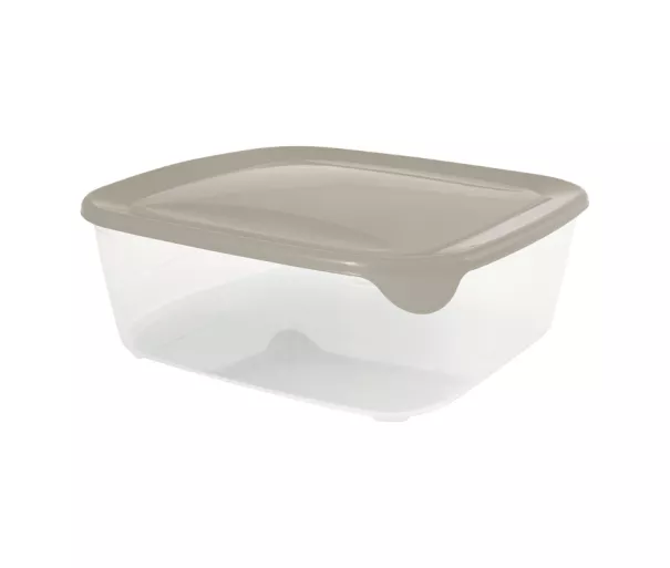 Square food container 2.9L Fresh&Go beige