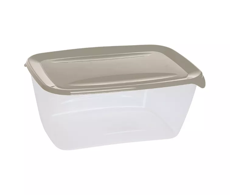 Прямоугольный контейнер для продуктов Fresh&Go объемом 5 л, бежевый.