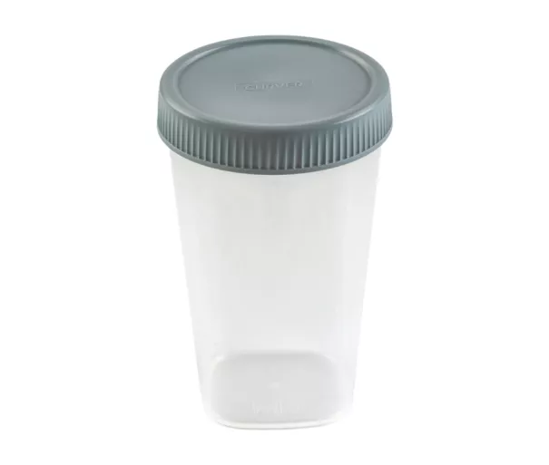 Maisto indelis, apvali stiklinė, 0,4 l, šviesiai pilka