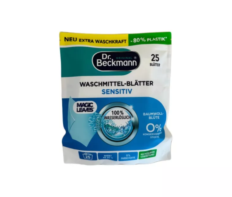 Veļas mazgāšanas loksnes Magic Leave jutīgai ādai 25 gab.